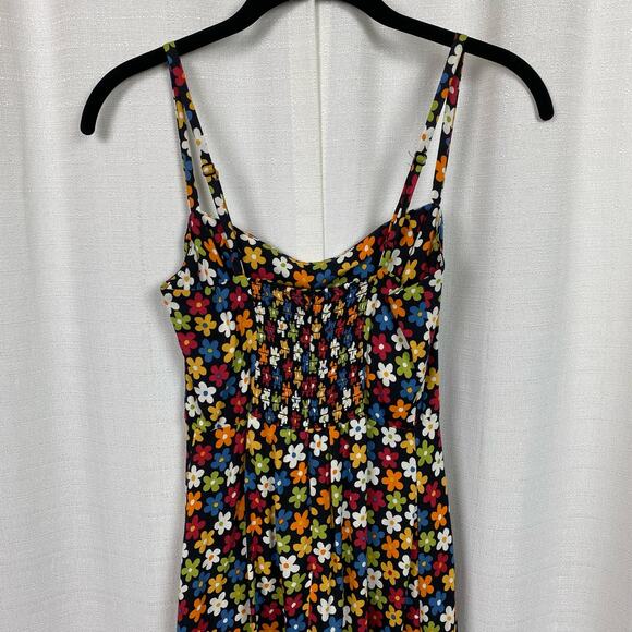 Reformation Crimini Black Multi Afternoon Floral Danica Slip Dress Sz.0 NWT - Picture 12 of 16